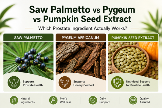 Saw Palmetto vs Pygeum vs Pumpkin Seed Extract: Which Prostate Ingredient Actually Works?
