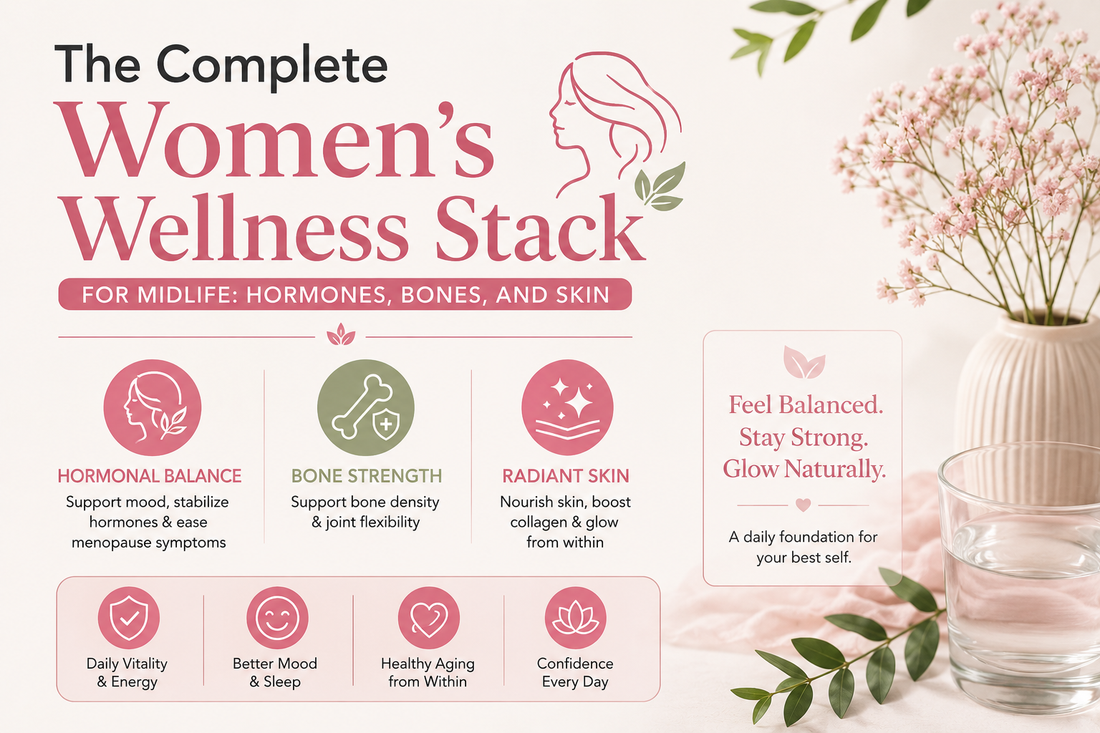 The Complete Women's Wellness Stack for Midlife: Hormones, Bones, and Skin