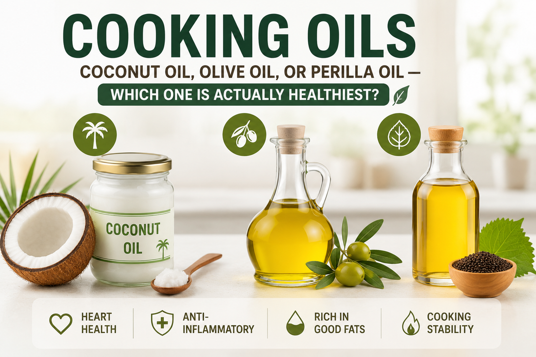 Coconut Oil, Olive Oil, or Perilla Oil — Which Cooking Oil Is Actually Healthiest?