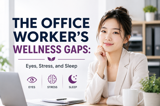 The Office Worker's Wellness Gaps: Eyes, Stress, and Sleep