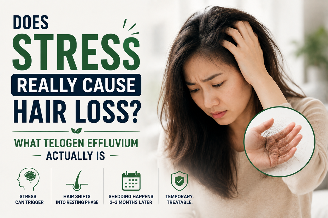 Does Stress Really Cause Hair Loss? What Telogen Effluvium Actually Is