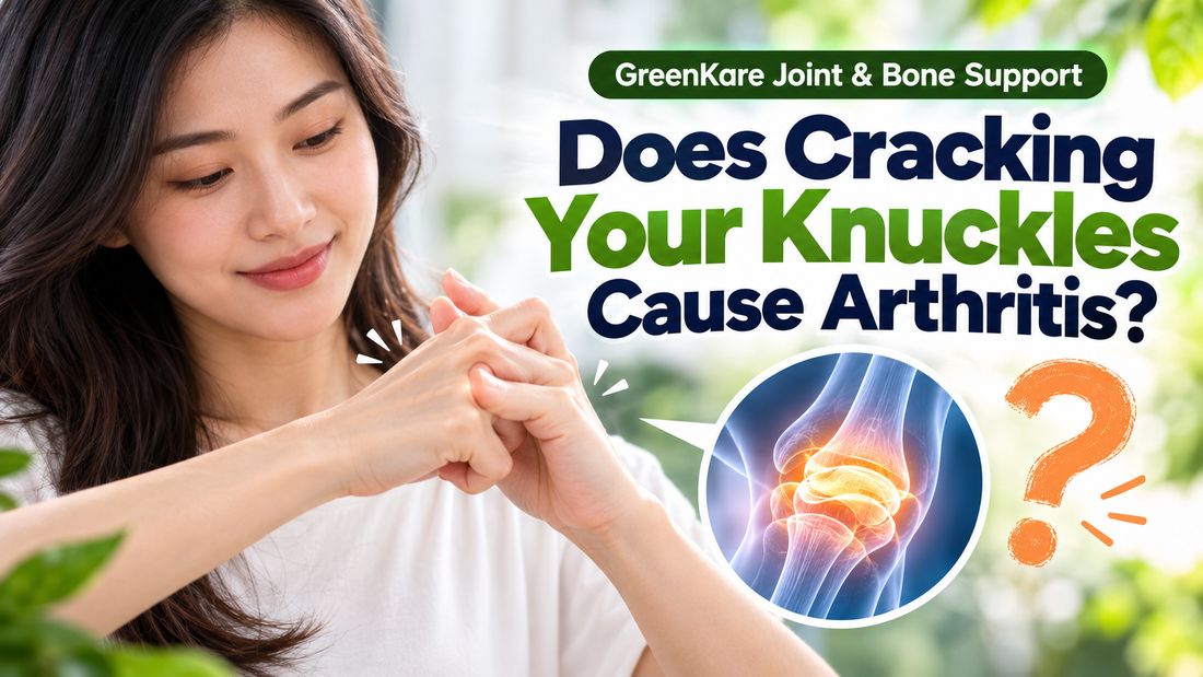 GreenKare Joint & Bone Support — Does Cracking Your Knuckles Cause Arthritis?
