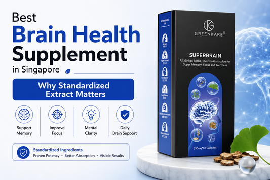 Best Brain Health Supplement in Singapore: Why Standardized Extract Matters