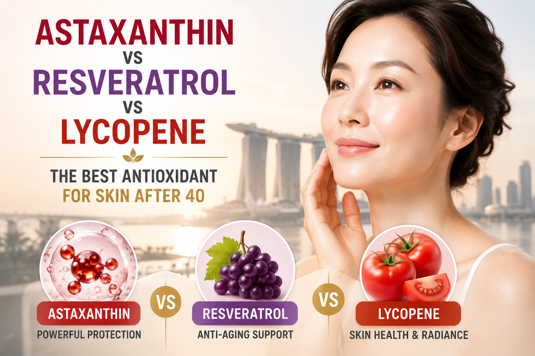 Astaxanthin vs Resveratrol vs Lycopene: The Best Antioxidant for Skin After 40