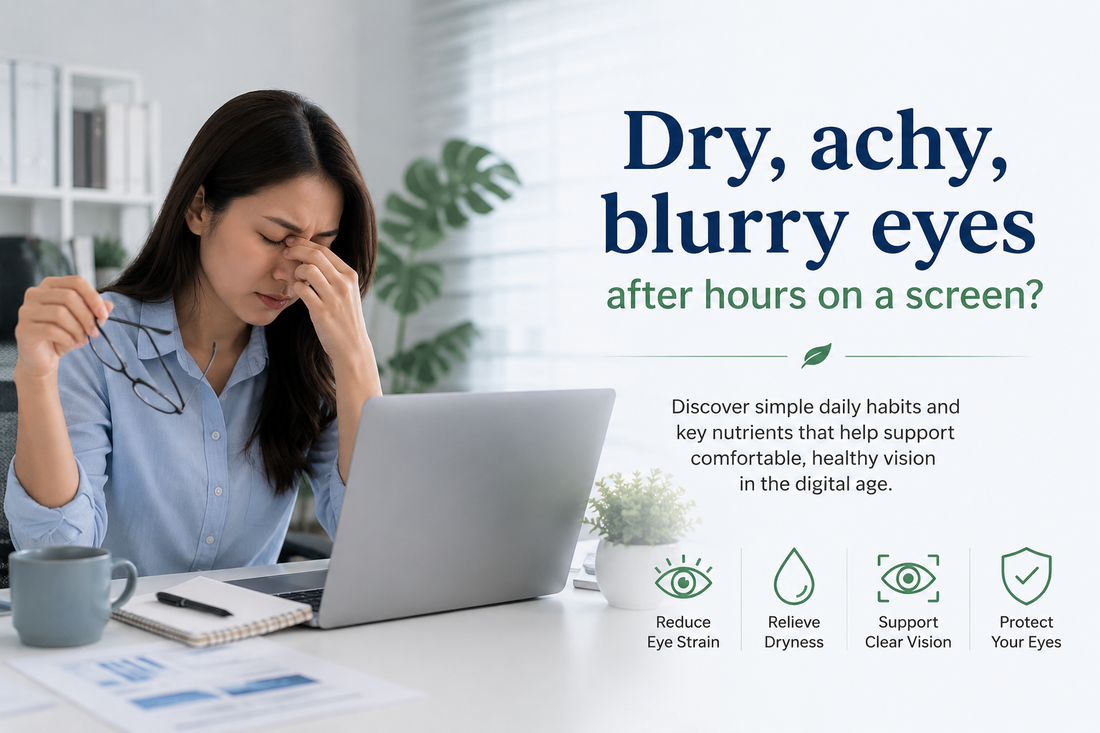 Dry, achy, blurry eyes after hours on a screen?