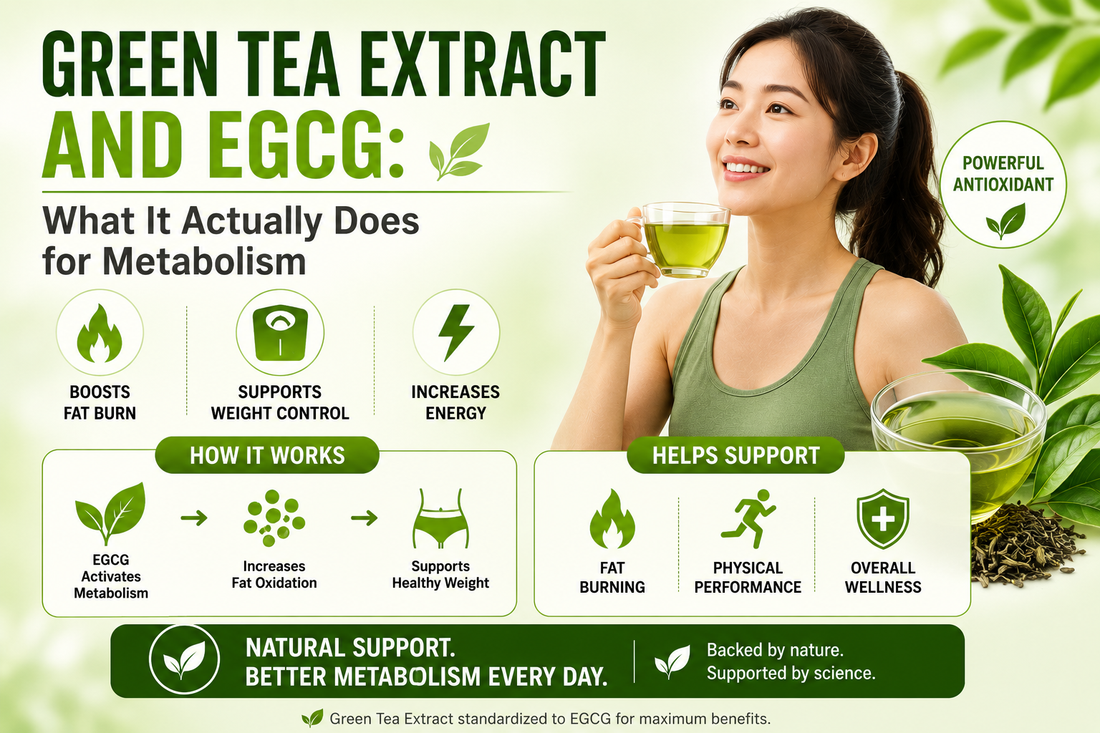 Green Tea Extract and EGCG: What It Actually Does for Metabolism