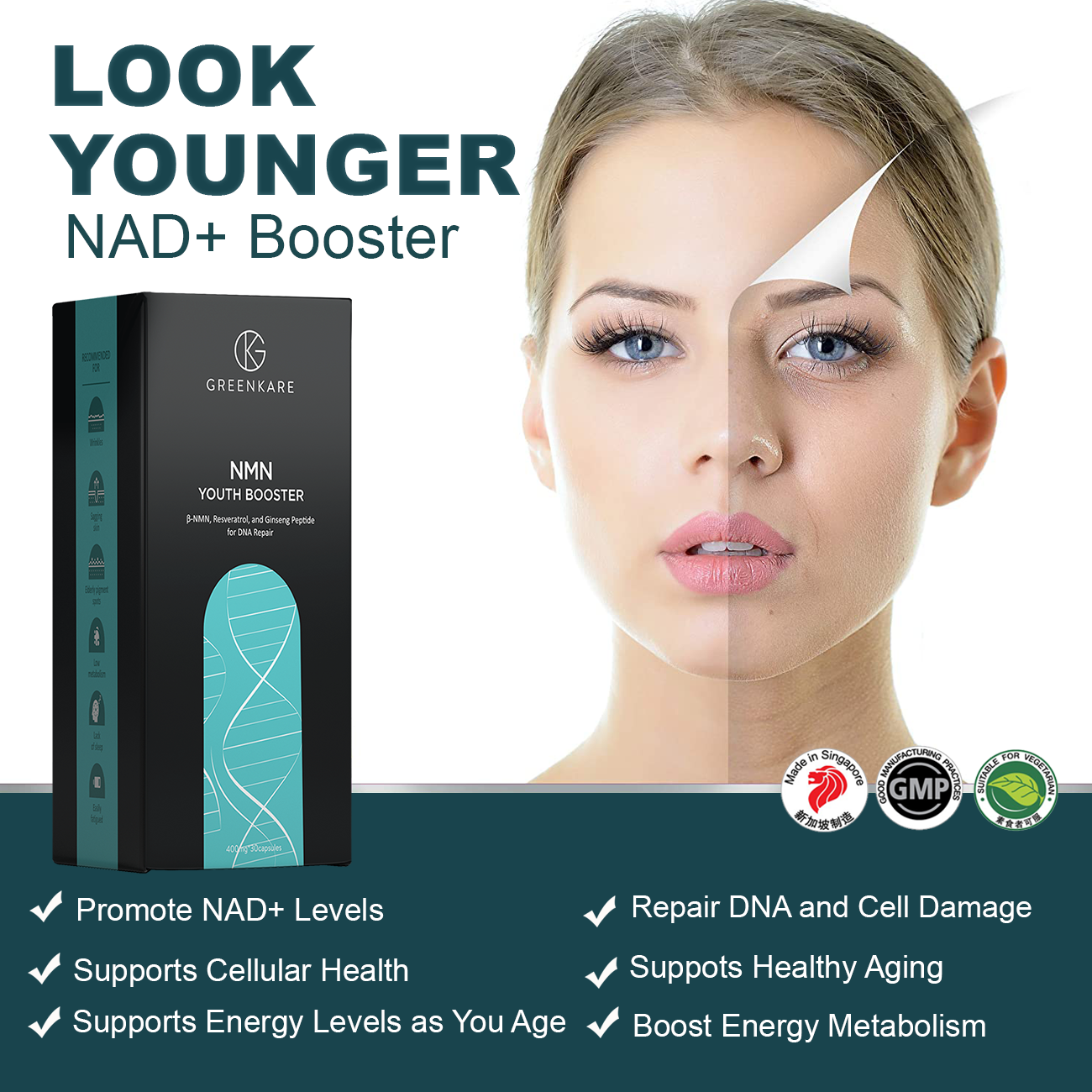 GreenKare NMN Youth NAD⁺ Booster