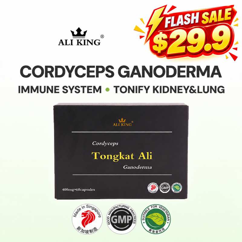 Tongkat Ali Cordyceps & Ganoderma Botanical Wellness Supplement | SG