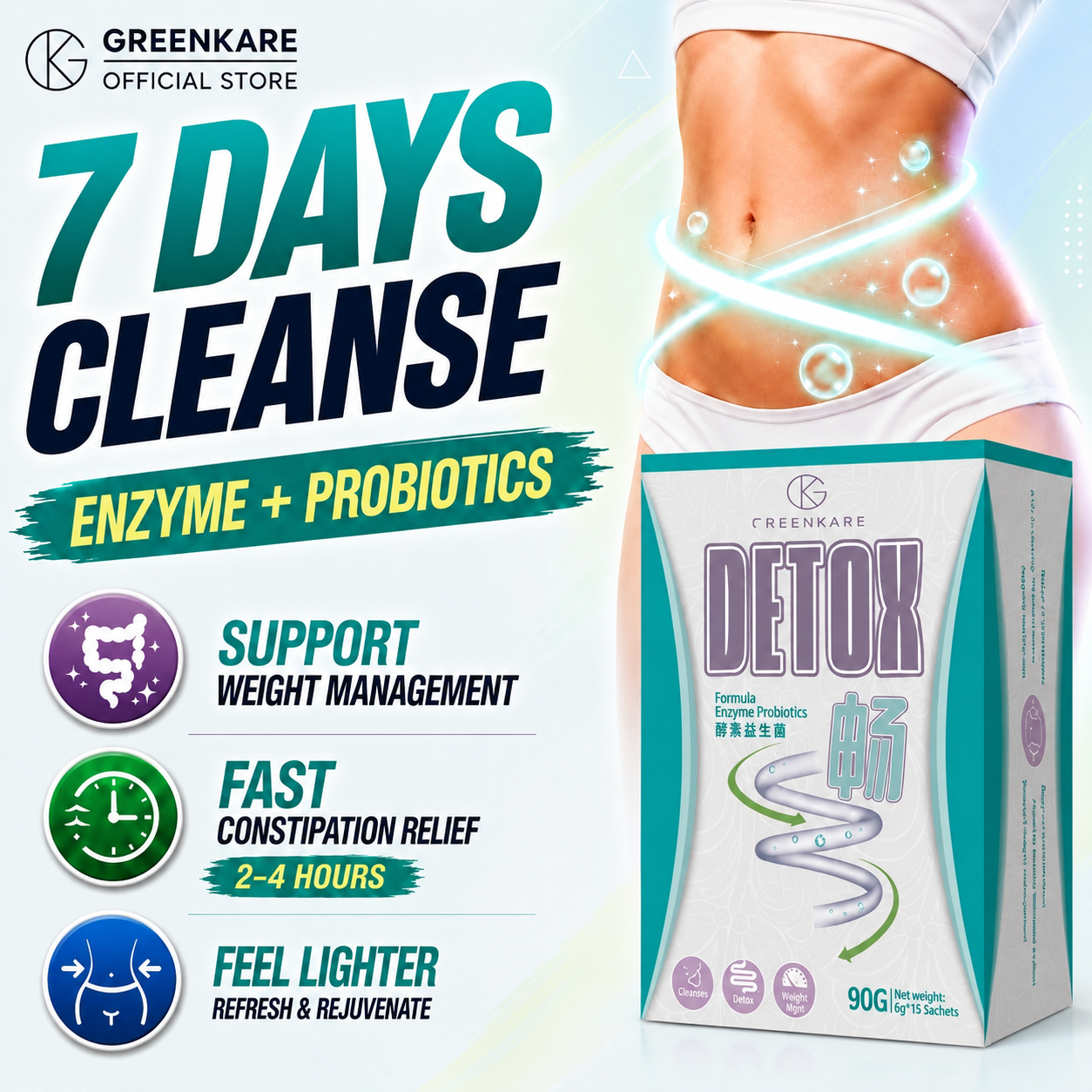 [BUY 2 FREE 1]Detox of Enzyme & Probiotics
