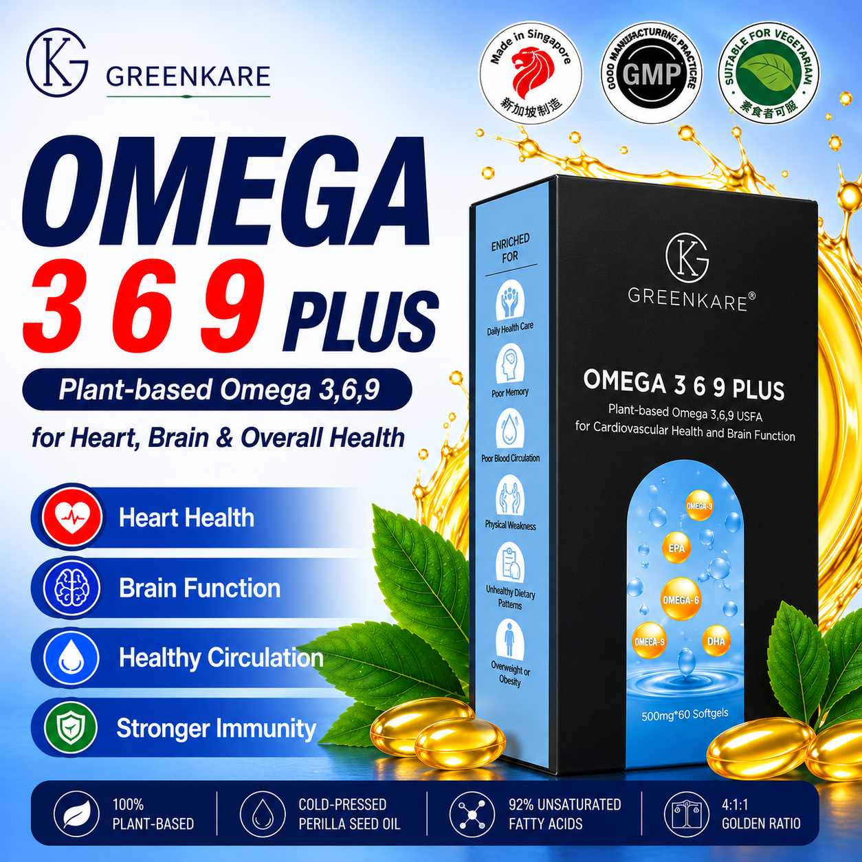 [BUY 2 FREE 1]Omega 3-6-9 Plus