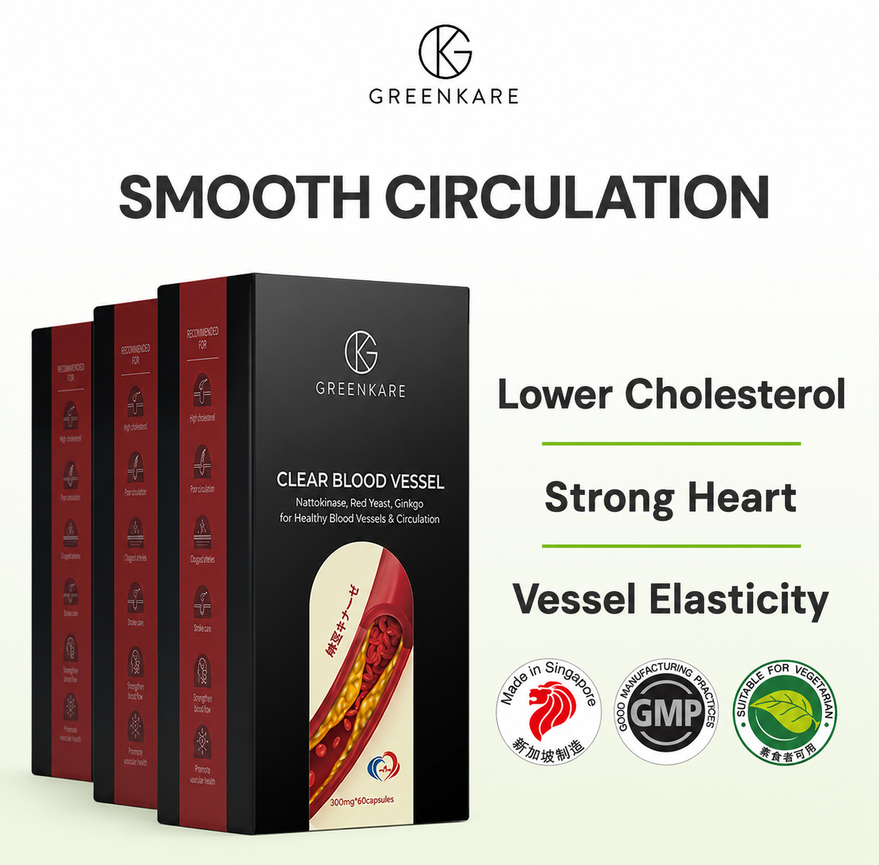 (Bundle of 3) Clear Blood Vessel