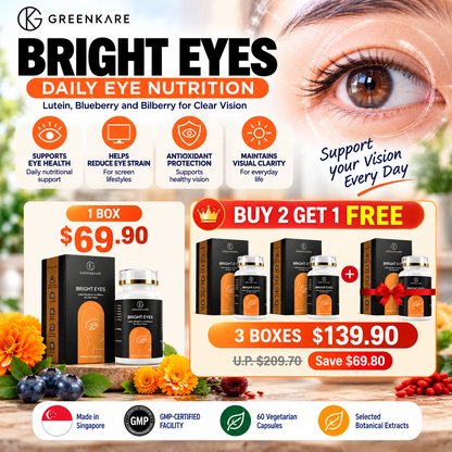 Bright Eyes – Lutein Eye Supplement Singapore
