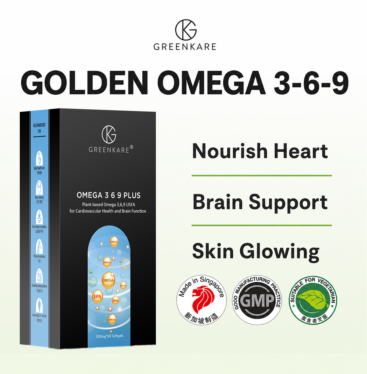 (Bundle of 3) GreenKare Omega 3-6-9 Plus
