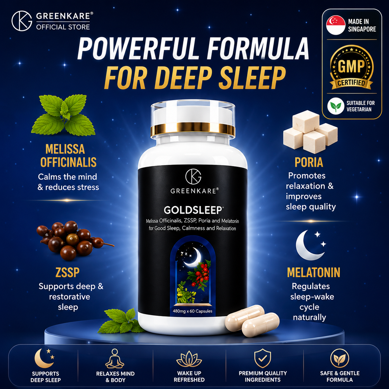 [BUY 2 FREE 1]Gold Sleep