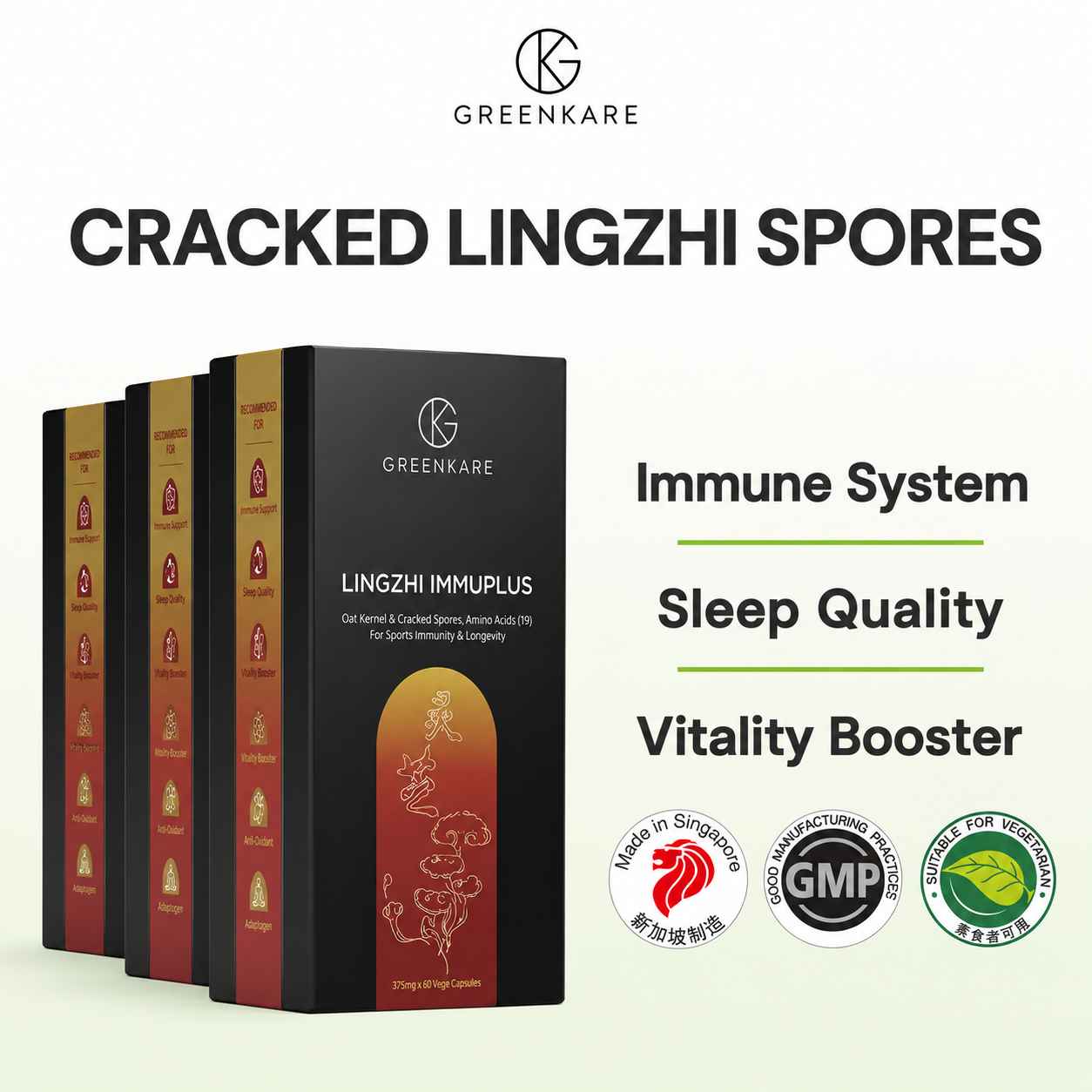 (Bundle of 3) Lingzhi ImmuPlus