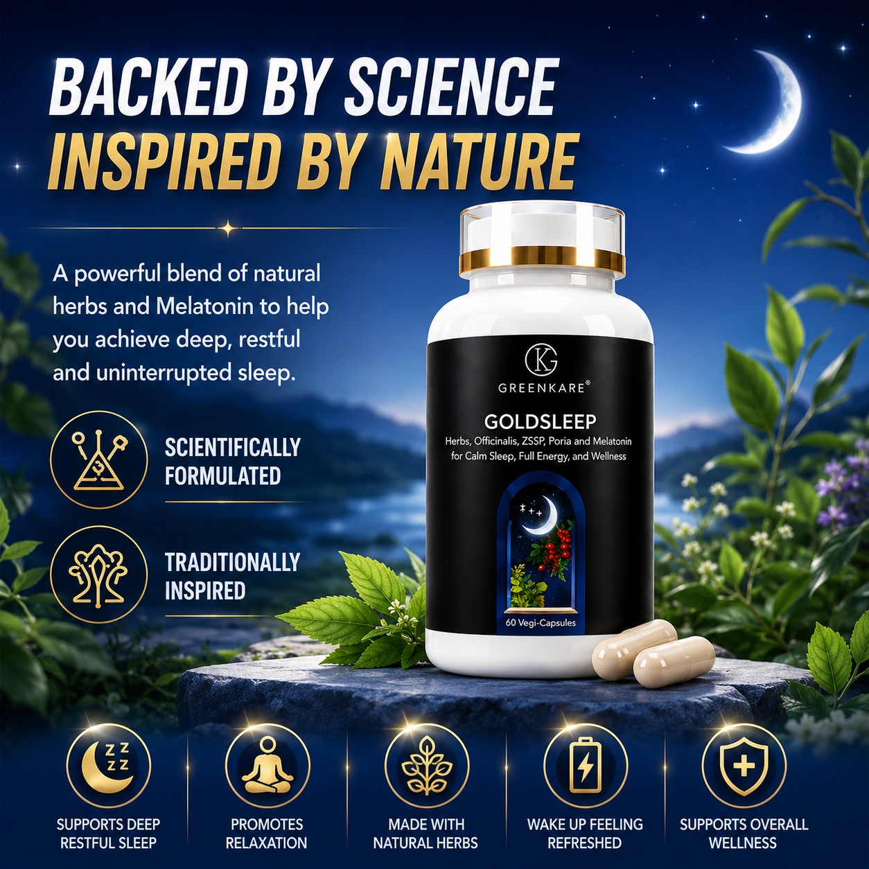 [BUY 2 FREE 1]Gold Sleep