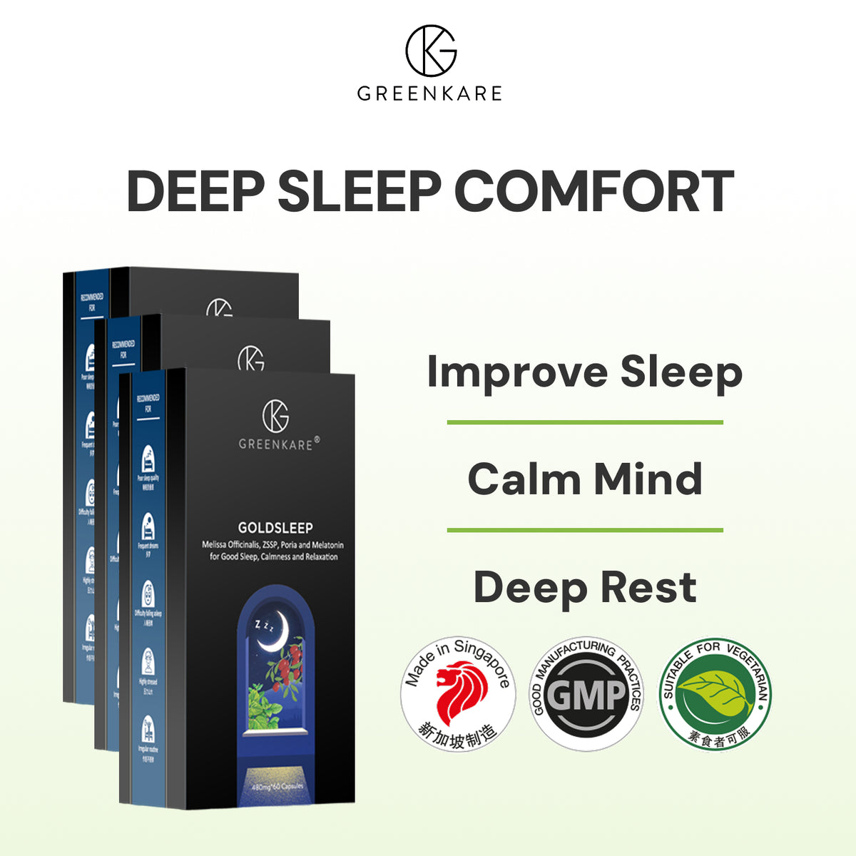 (Bundle of 3)Gold Sleep