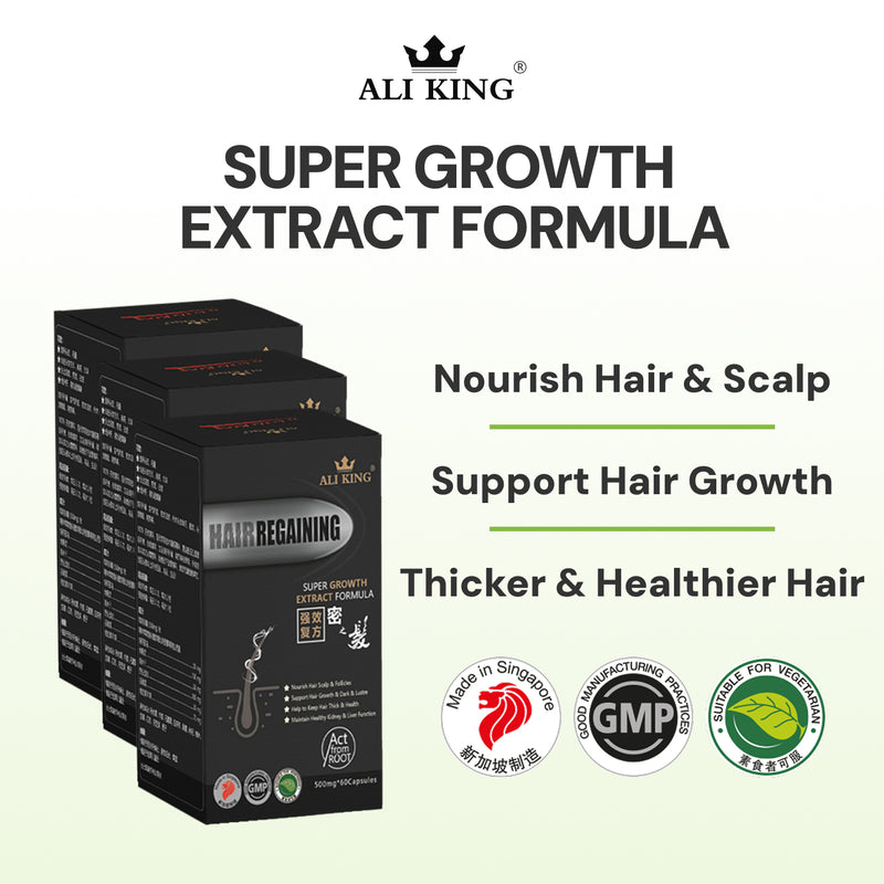 (Bundle of 3)AliKing Hair Regaining – Hair & Scalp Support