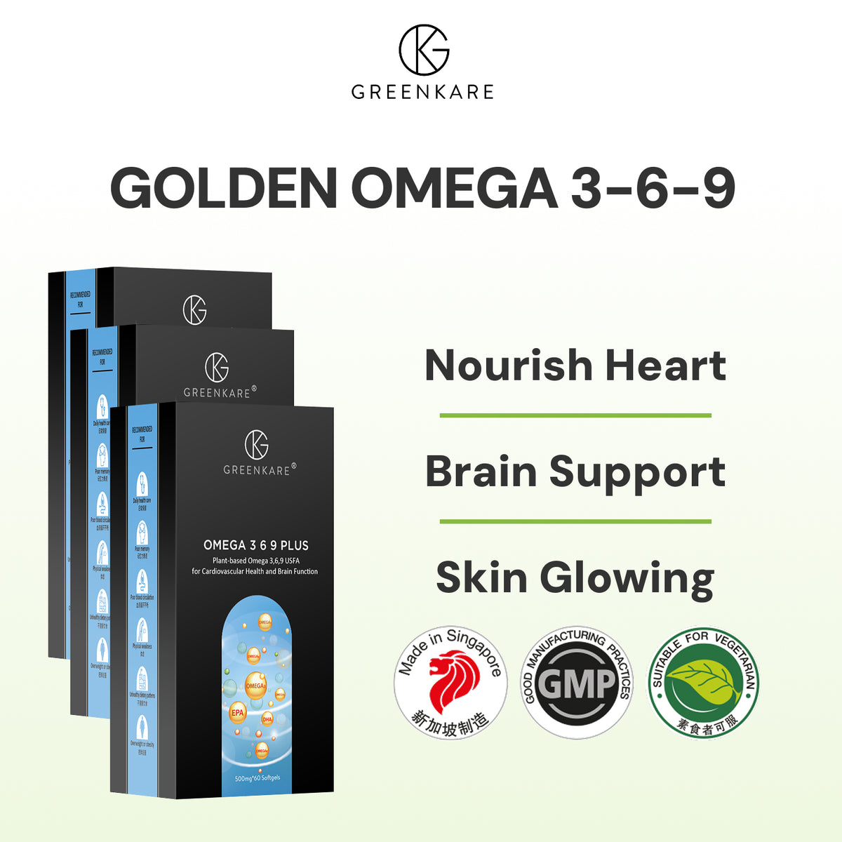 (Bundle of 3) GreenKare Omega 3-6-9 Plus